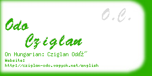 odo cziglan business card